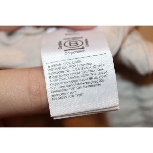 Athleta Retreat Linen High Rise Wide Leg Pant oatmeal size xxsmall - Picture 9 of 11